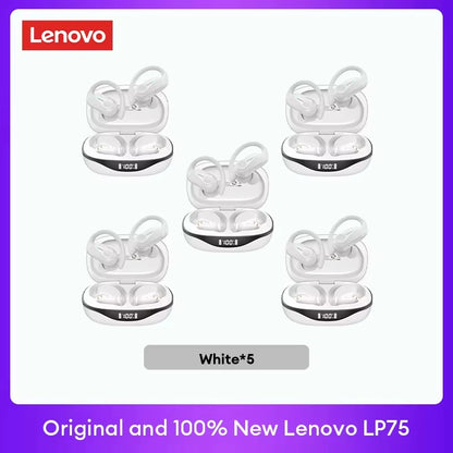 Original  LP75 TWS Bluetooth V5.3 Headphones Wireless LED Digital Display Earphones Noise Reduction Waterproof Headset New